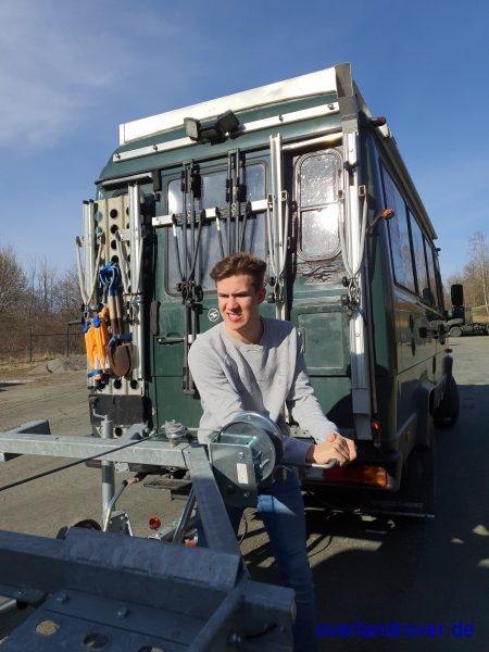 Mercedes Wolf bei der Bundeswehr kaufen und abholen - Seilwinde